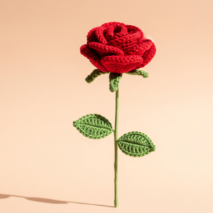 Handmade Crochet Single Rose