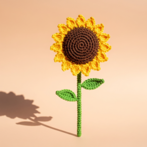 Handmade Crochet Single Sunflower